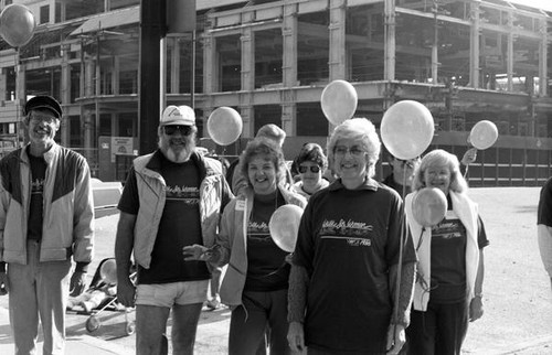 People participating in the 1986 y-Walk