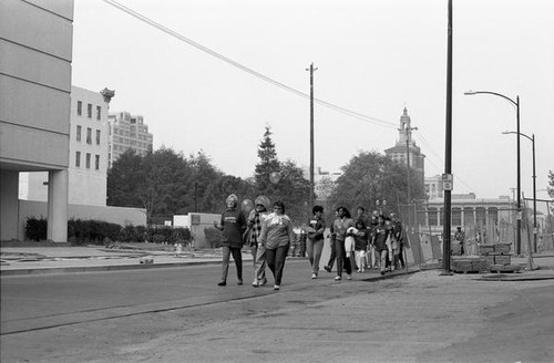 People participating in the 1986 y-Walk