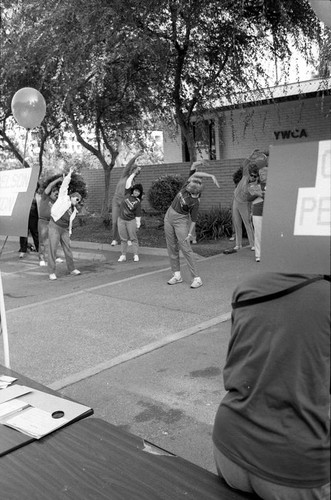 1986 y-Walk participants exercising