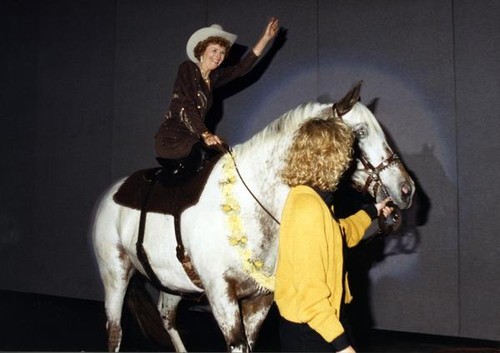 Susanne Wilson on a horse