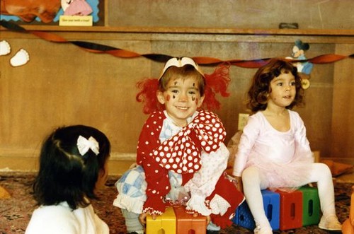 Children dressed in Halloween costumes