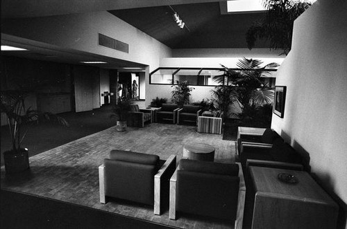 Sitting area in a lobby