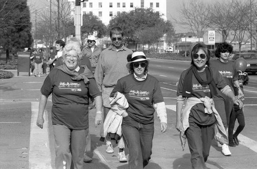 People participating in the 1986 y-Walk