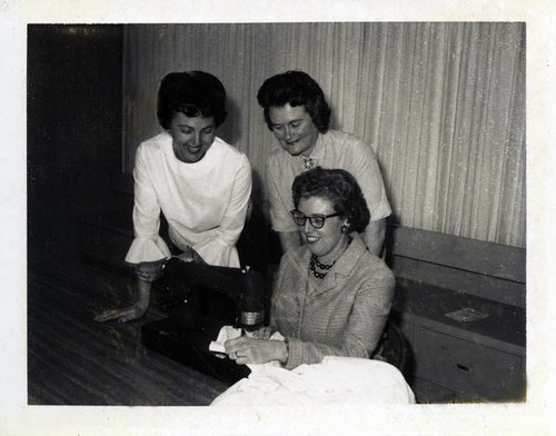 Mrs. Edward Rebscher, Mrs. David Lewis and Mrs. Betty Newcomer