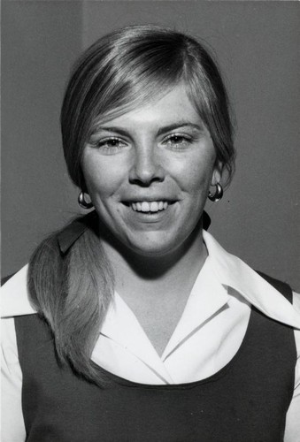 Portrait of a woman with a ponytail