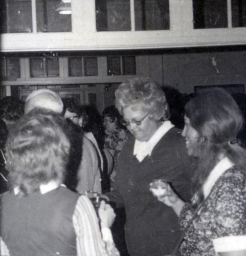 Three women socializing