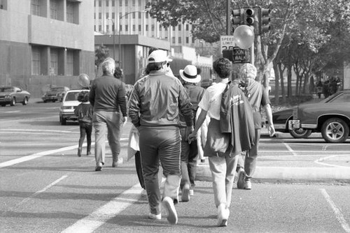 People participating in the 1986 y-Walk