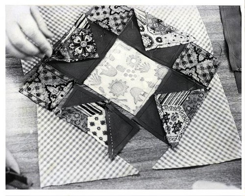 Pieces of a quilting square