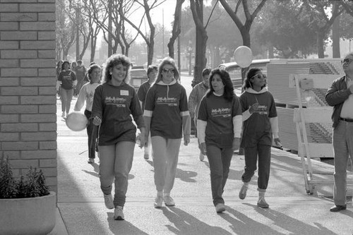 People participating in the 1986 y-Walk