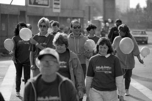 People participating in the 1986 y-Walk
