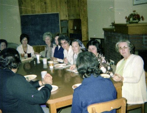 Women having a meal