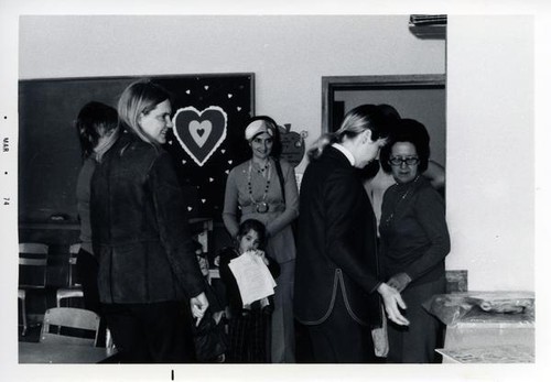 Women and children in the YWCA nursery school