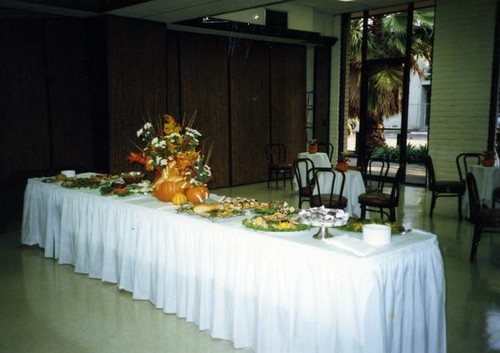 YWCA's 75th anniversary food table