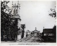 Picture of the future site of the YWCA building and a letter of explanation