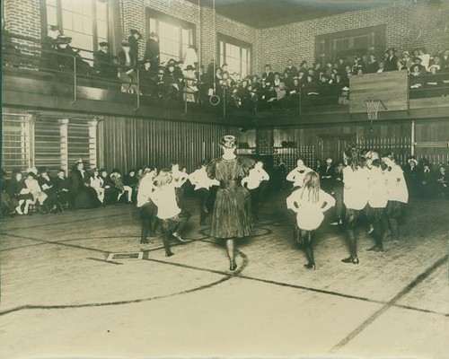 Children performing in YWCA gym