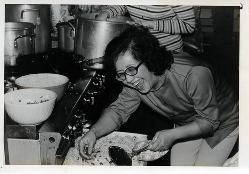 Ada Roelofp adding ingredients to her dish