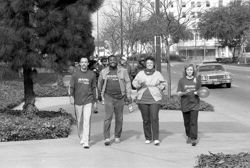 People participating in the 1986 y-Walk