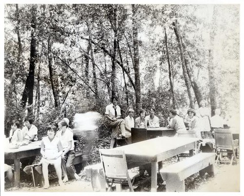 Group of people picnicking