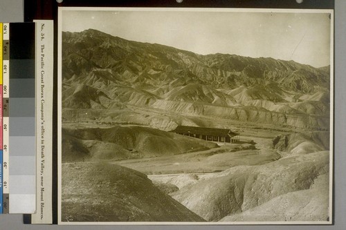 The Pacific Coast Borax Company's office in Death Valley, near Mount Blanco