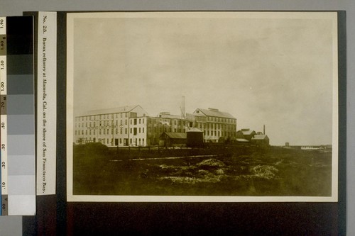 Borax Refinery at Alameda, Cal. on the shore of San Francisco Bay