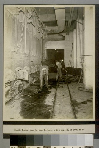 Boiler room Bayonne Refinery, with a capacity of 2000 H. P