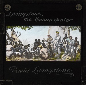David Livingstone Depicted Freeing Slaves, Africa, ca.1845-1860
