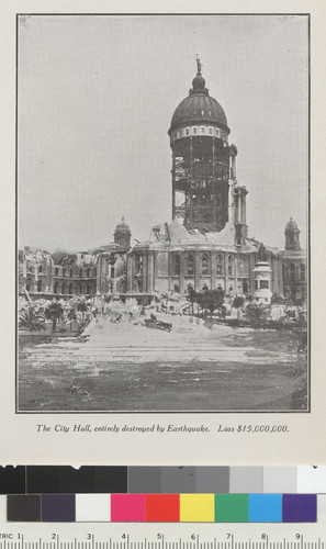 The City Hall, entirely destroyed by earthquake. Loss $15,000,000