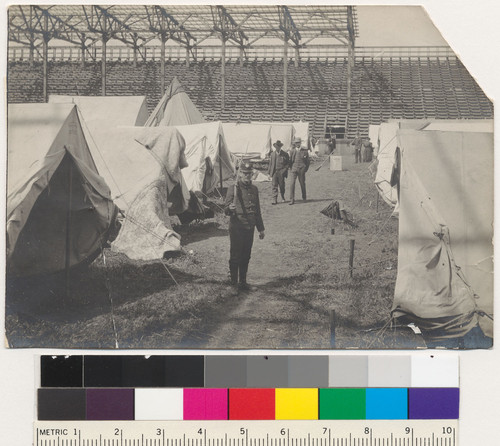 Campus Events: Earthquake refugees encamped on California Field, April, 1906 [University of California, Berkeley]