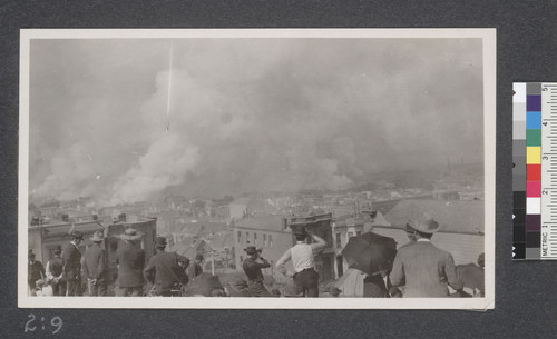 Watching the fire from Church and 24th Streets