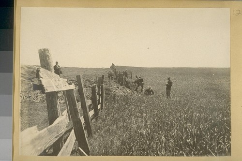 [Offset fence line.]