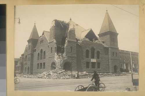 [Earthquake damage to church]