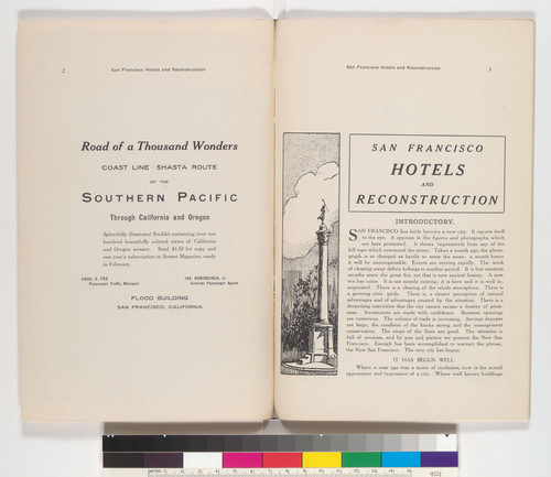 San Francisco Hotels and Reconstruction: December 1907