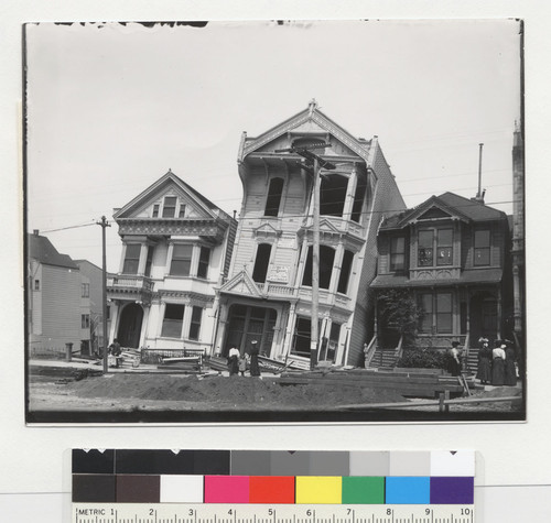 [Houses ruined by earthquake. Howard St., near Eighteenth St.]