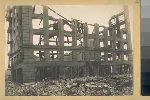 [Ruins of commercial building.]