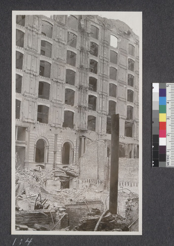 Ruins of Palace Hotel. 1906