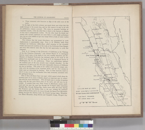 The great fault of California and the San Francisco earthquake, April 18, 1906