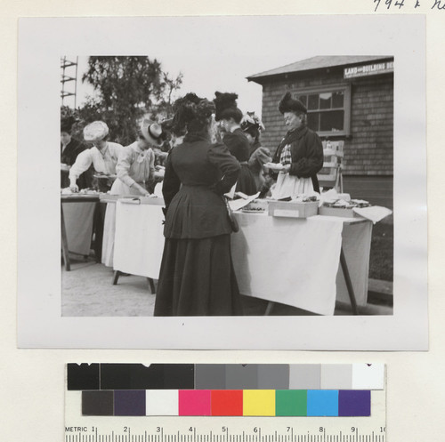 [Scene at relief benefit event during street cleaning day. Union Square.]