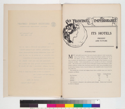 San Francisco Hotels: November 1906