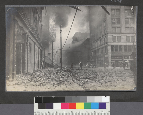 [Mission Street, looking southwest from Third Street.]