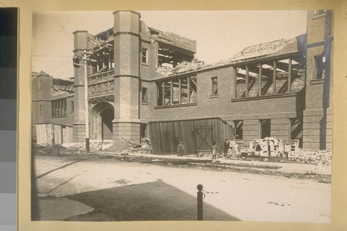 [Earthquake damage to school buildings.]