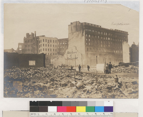 Academy of Sciences. Emporium. [From near Stockton and Ellis Sts. at Market.]