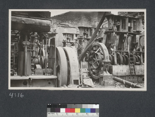 [Machinery ruins. Unidentified location.]