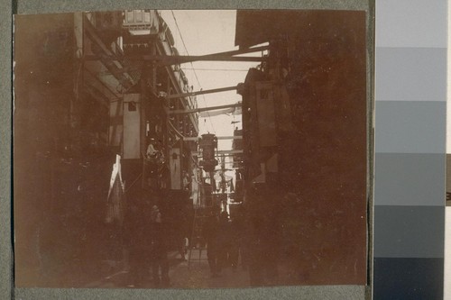 [Alley scene, Chinatown.]