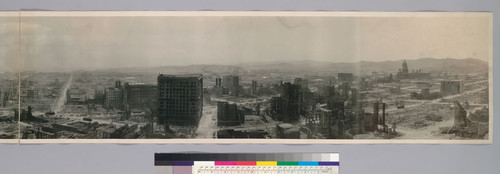 Panorama from St. Francis Hotel after the fire. [Some reconstruction evident.] [right]