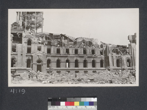 Ruins New City Hall. 1906