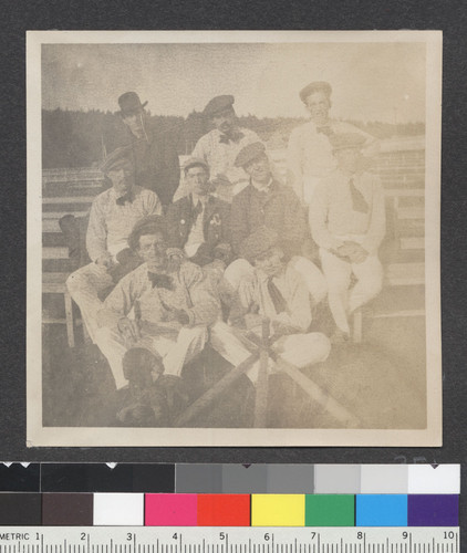 [Group portrait of baseball players. Camp Ingleside?]