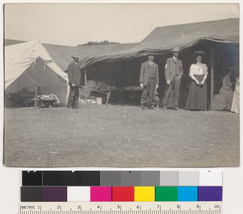 Campus Events: Earthquake refugees encamped on California Field, April, 1906 [University of California, Berkeley]