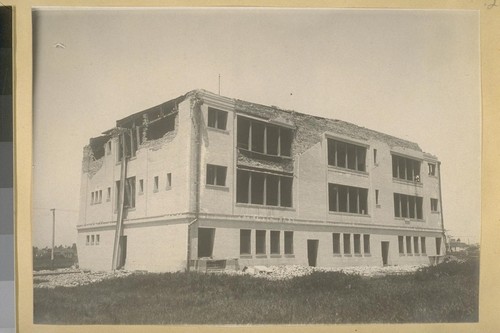 [Earthquake damage to school buildings.]