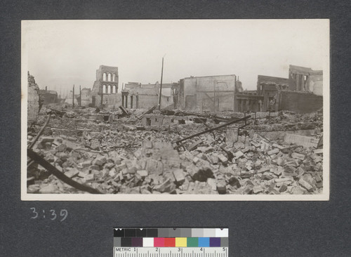 [Ruins and rubble. Unidentified location.]