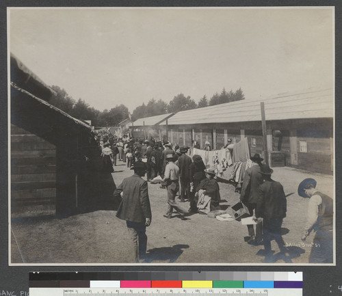 [Refugees in line. Golden Gate Park refugee camp. No. 51.]
